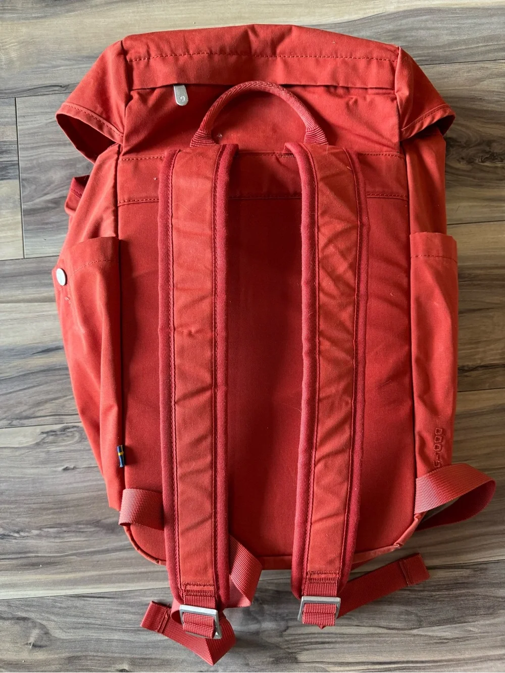 Fjallraven Greenland Red Roll-Top Canvas Backpack